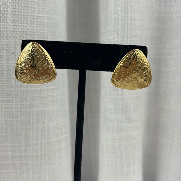 Vintage triangle earrings - Picture 1 of 4